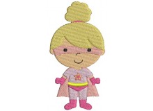 Stickdatei - Kleine Superheldin 1